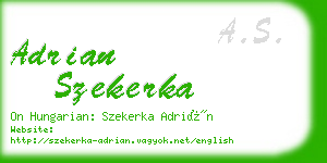 adrian szekerka business card